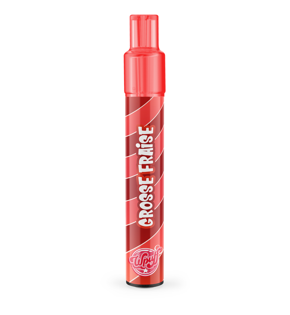 Wpuff Pod 2.0 800 - 1 batterie + 1 pod Grosse Fraise x10