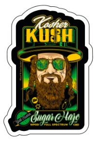 Stickers Kosher Kush 10cm - Pack de 10