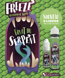 Carte des saveurs Freeze Fruit du Serpent